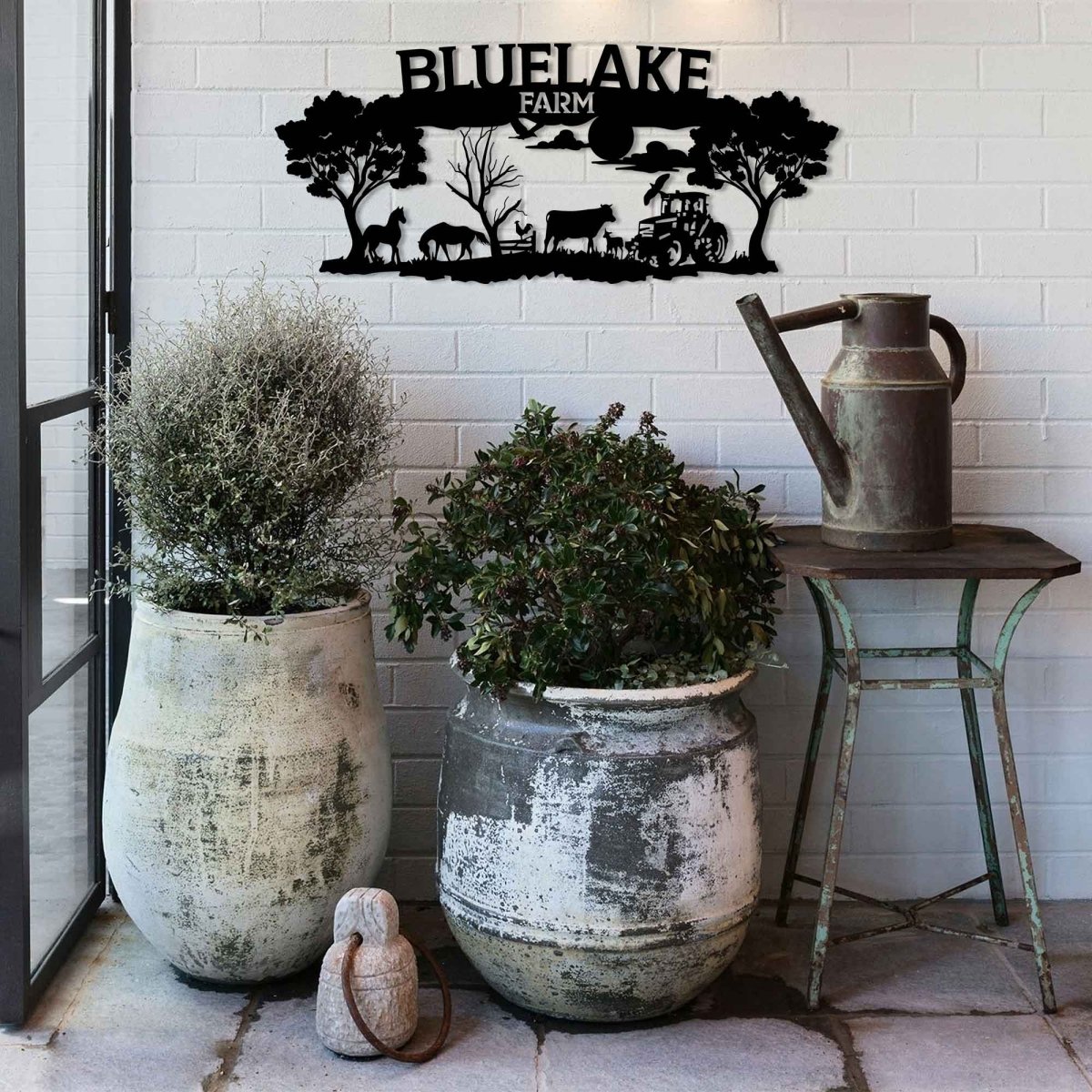 Farm Custom Metal Garden Sign Wall Art Decor - BrossHome Metal Wall Art