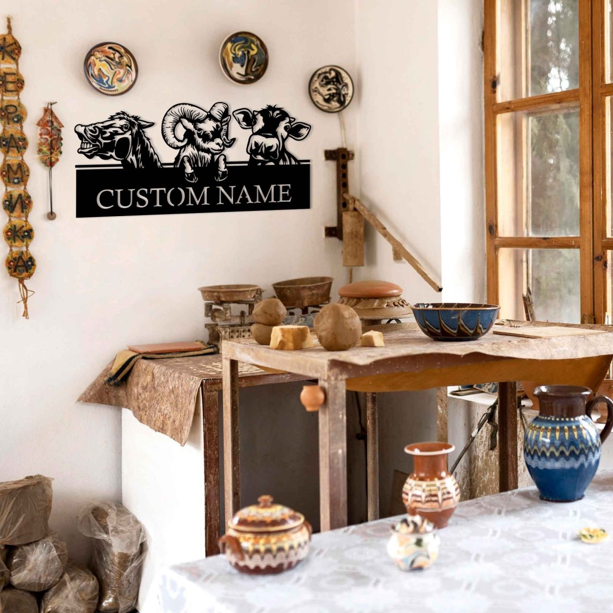 Farmhouse Metal Wall Art - BrossHome Metal Wall Art