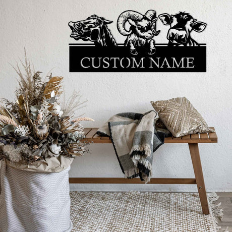 Farmhouse Metal Wall Art - BrossHome Metal Wall Art