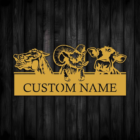 Farmhouse Metal Wall Art - BrossHome Metal Wall Art