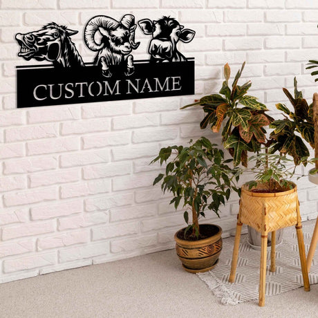 Farmhouse Metal Wall Art - BrossHome Metal Wall Art