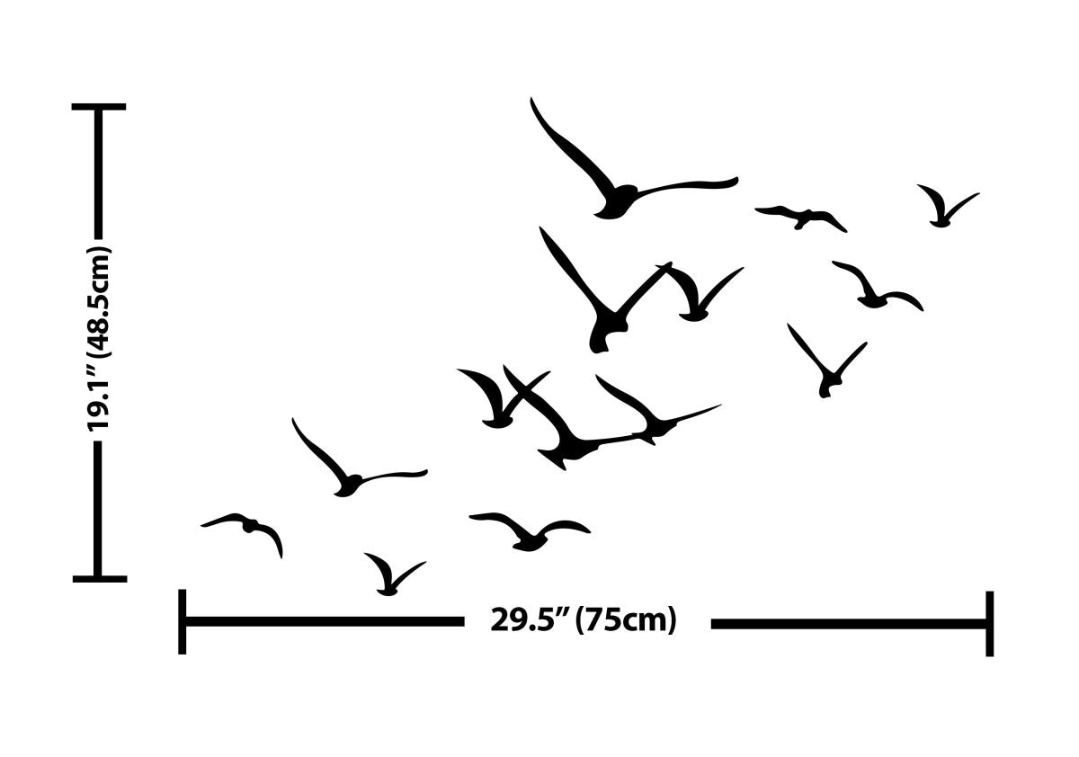 Flying Birds Metal Wall Art - BrossHome Metal Wall Art