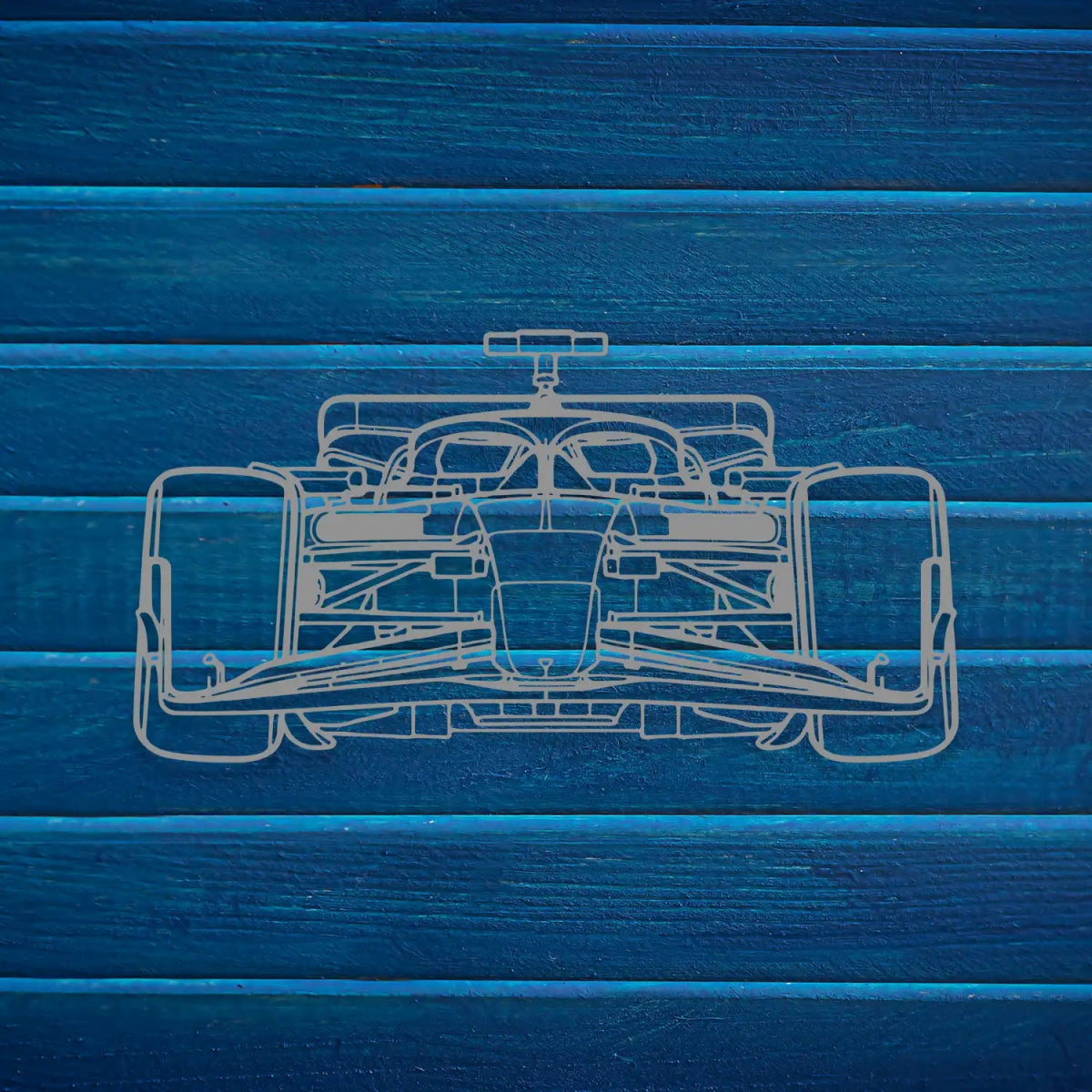 Formula 1 Silhouette Metal Wall Decor - BrossHome Metal Wall Art