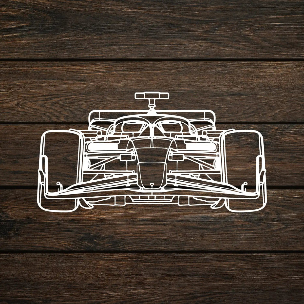 Formula 1 Silhouette Metal Wall Decor - BrossHome Metal Wall Art