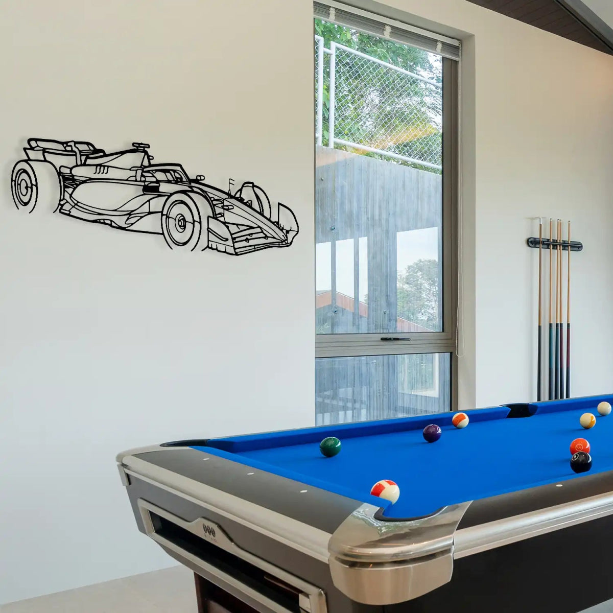 Formula 1 Speedster Metal Silhouette - BrossHome Metal Wall Art