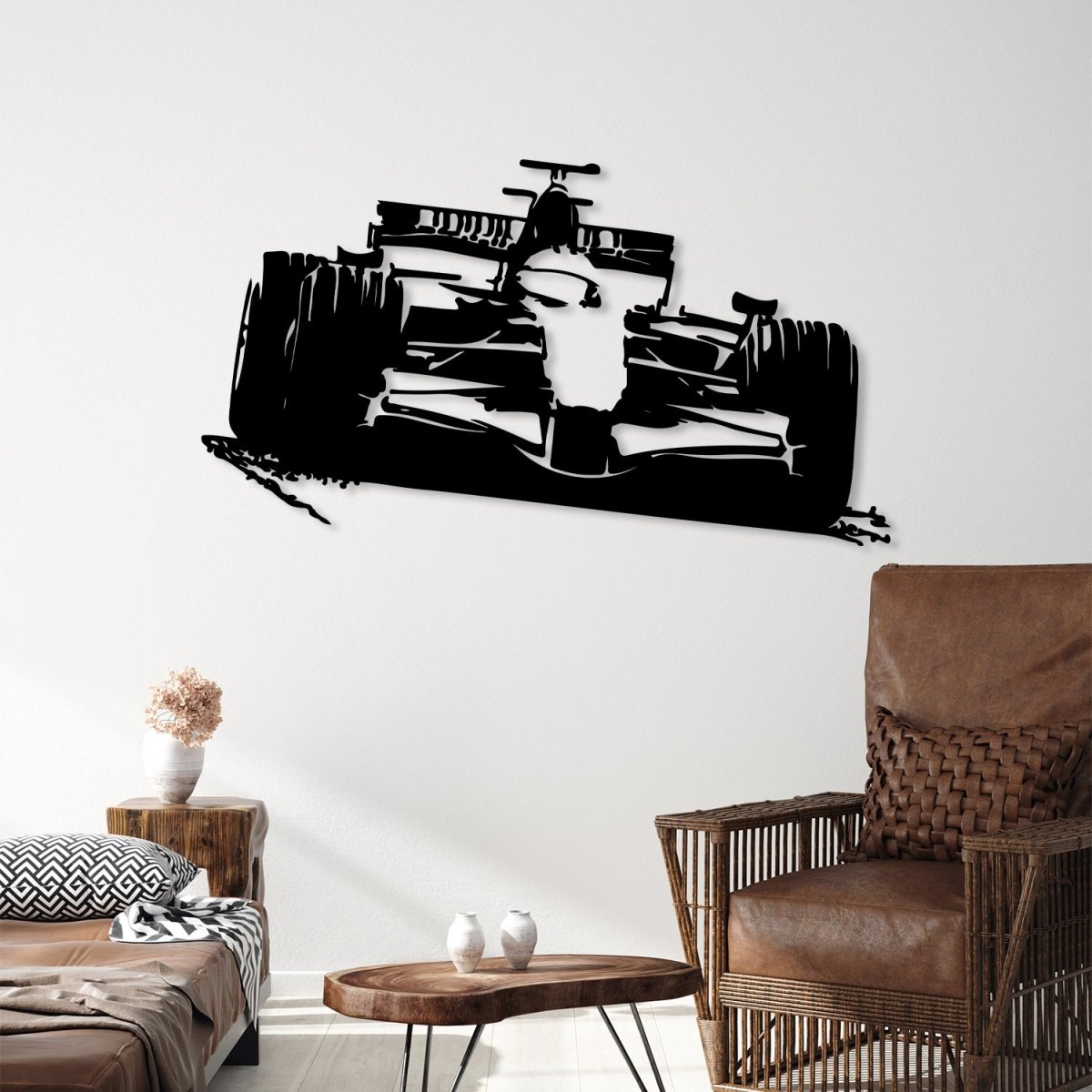 Formula 1 Sports Car Metal Wall Art - BrossHome Metal Wall Art