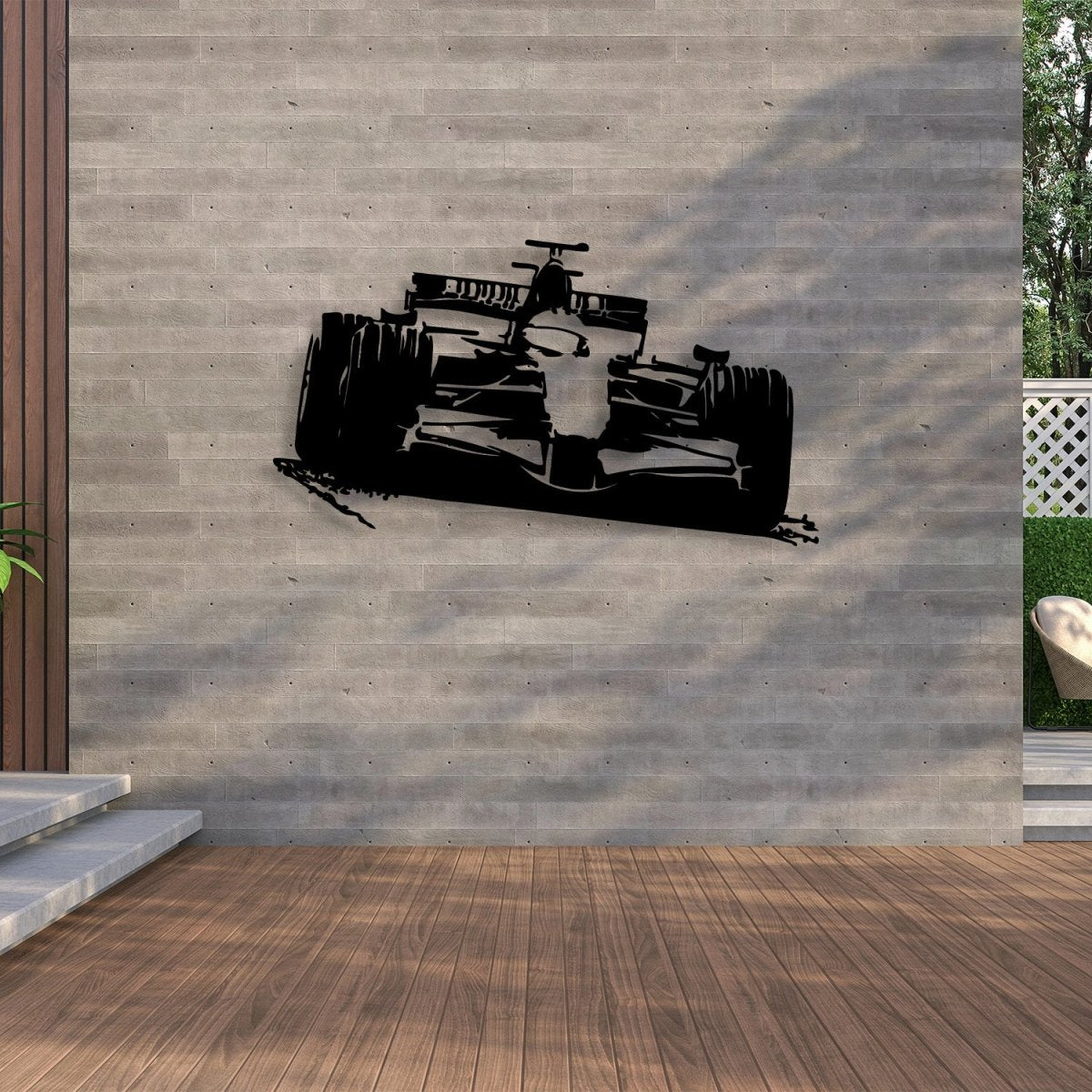 Formula 1 Sports Car Metal Wall Art - BrossHome Metal Wall Art