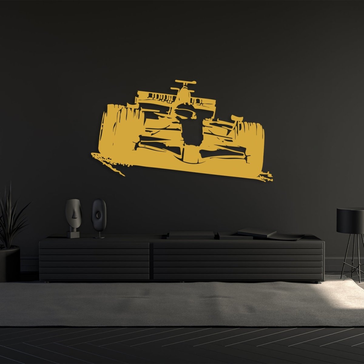 Formula 1 Sports Car Metal Wall Art - BrossHome Metal Wall Art