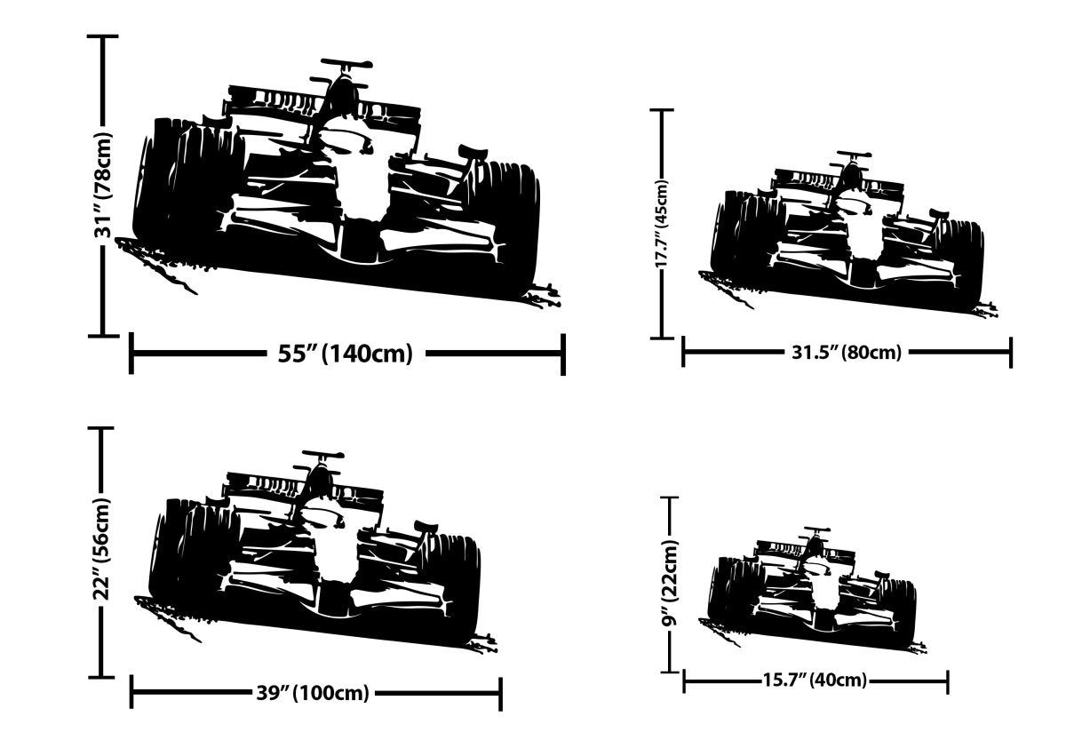 Formula 1 Sports Car Metal Wall Art - BrossHome Metal Wall Art