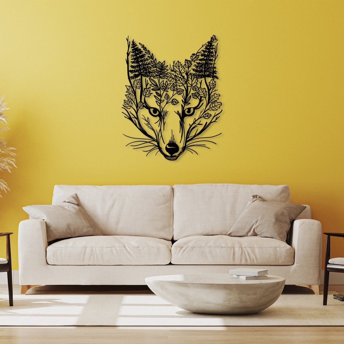 Fox Metal Wall Art - BrossHome Metal Wall Art