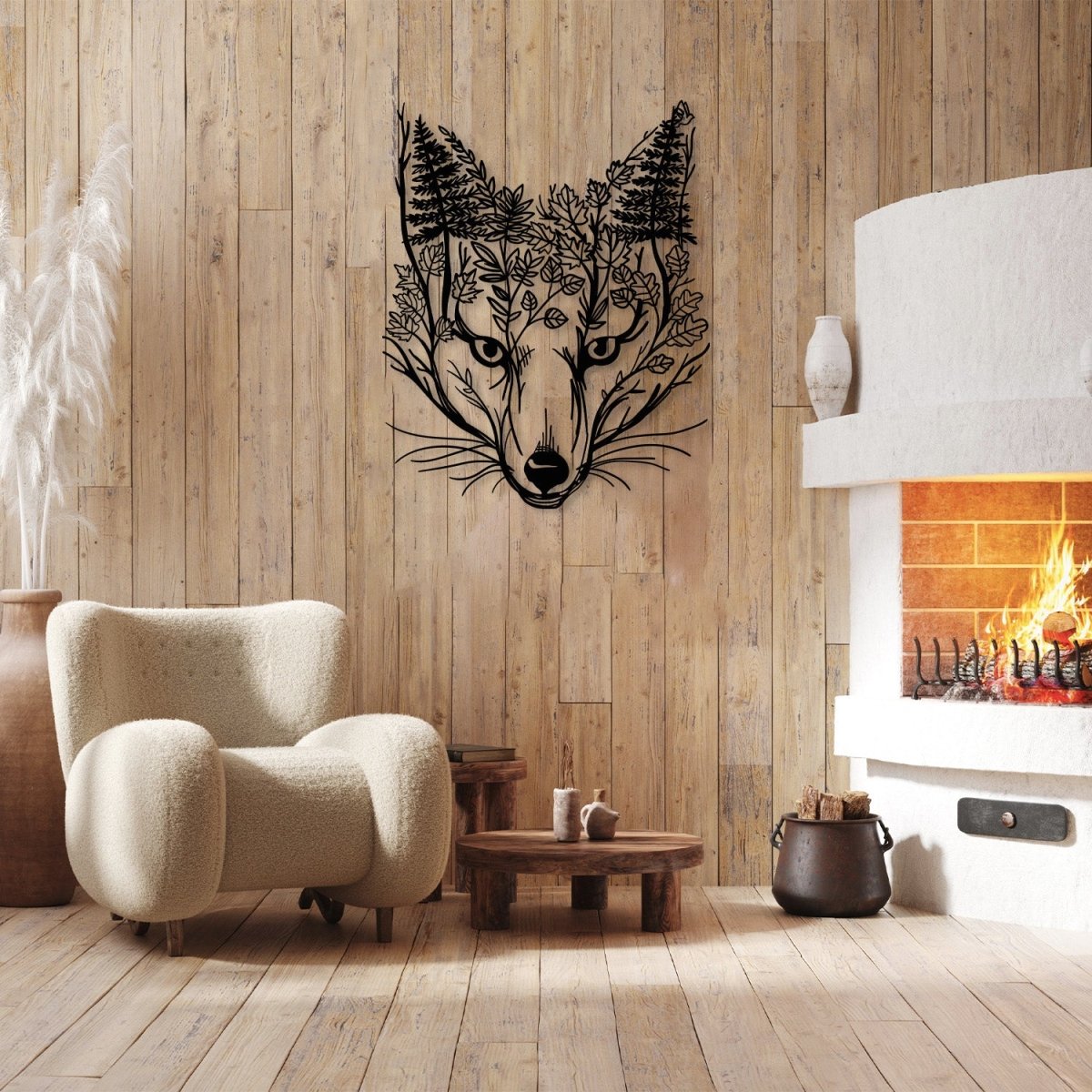 Fox Metal Wall Art - BrossHome Metal Wall Art