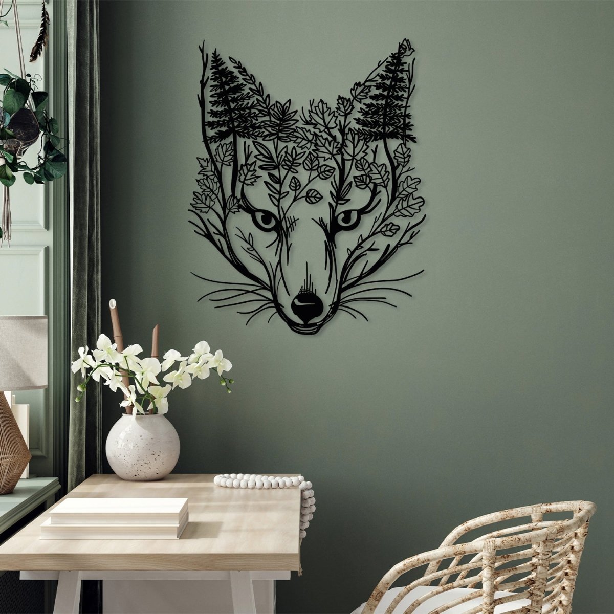 Fox Metal Wall Art - BrossHome Metal Wall Art
