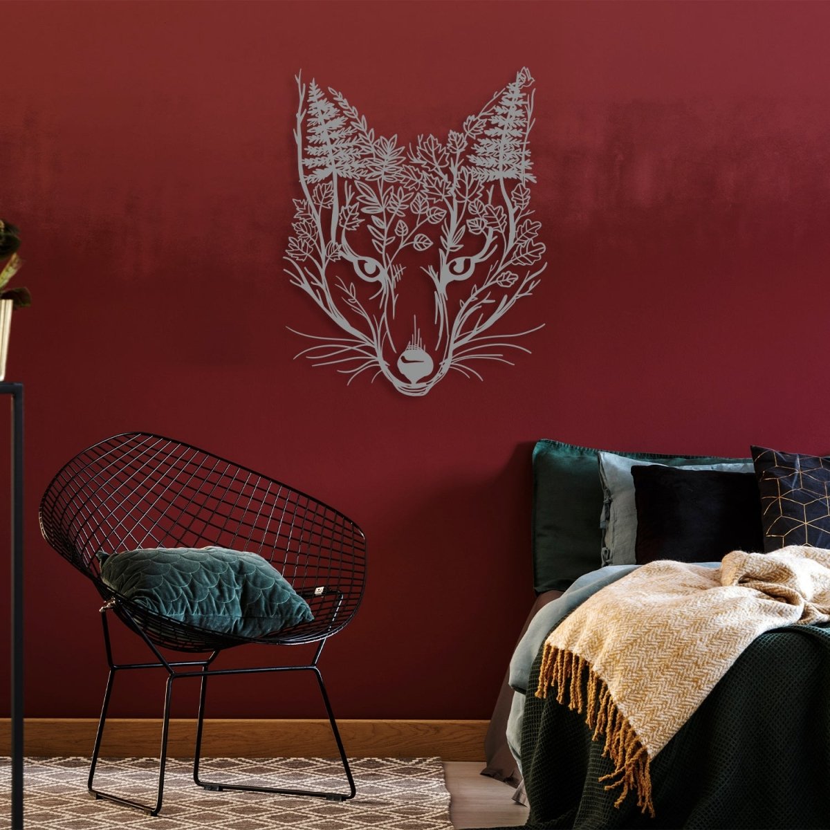 Fox Metal Wall Art - BrossHome Metal Wall Art
