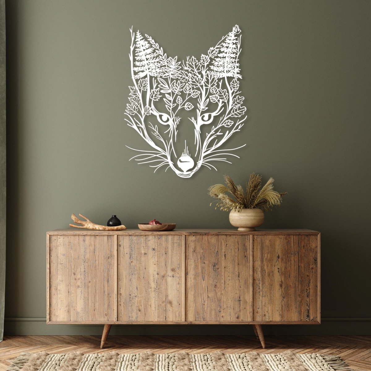 Fox Metal Wall Art - BrossHome Metal Wall Art