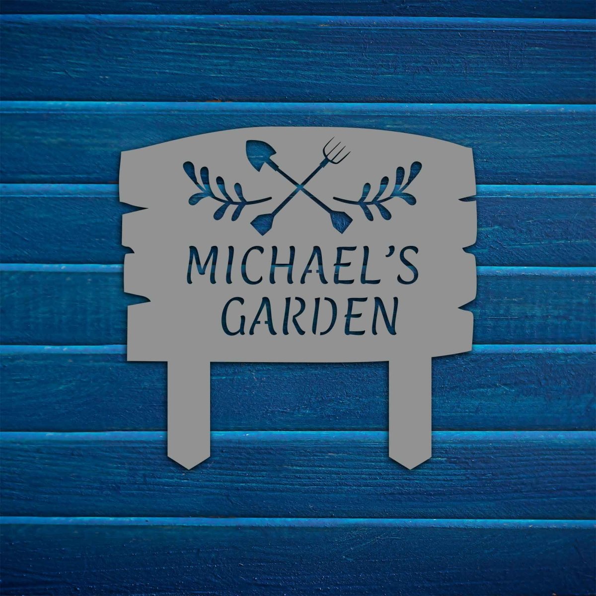 Garden Tools Custom Stake Metal Garden Sign - BrossHome Metal Wall Art