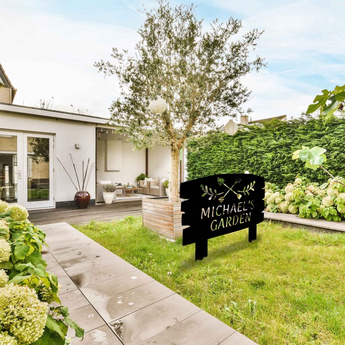 Garden Tools Custom Stake Metal Garden Sign - BrossHome Metal Wall Art