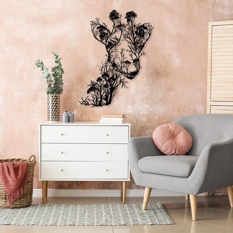 Giraffe Metal Wall Art - BrossHome Metal Wall Art