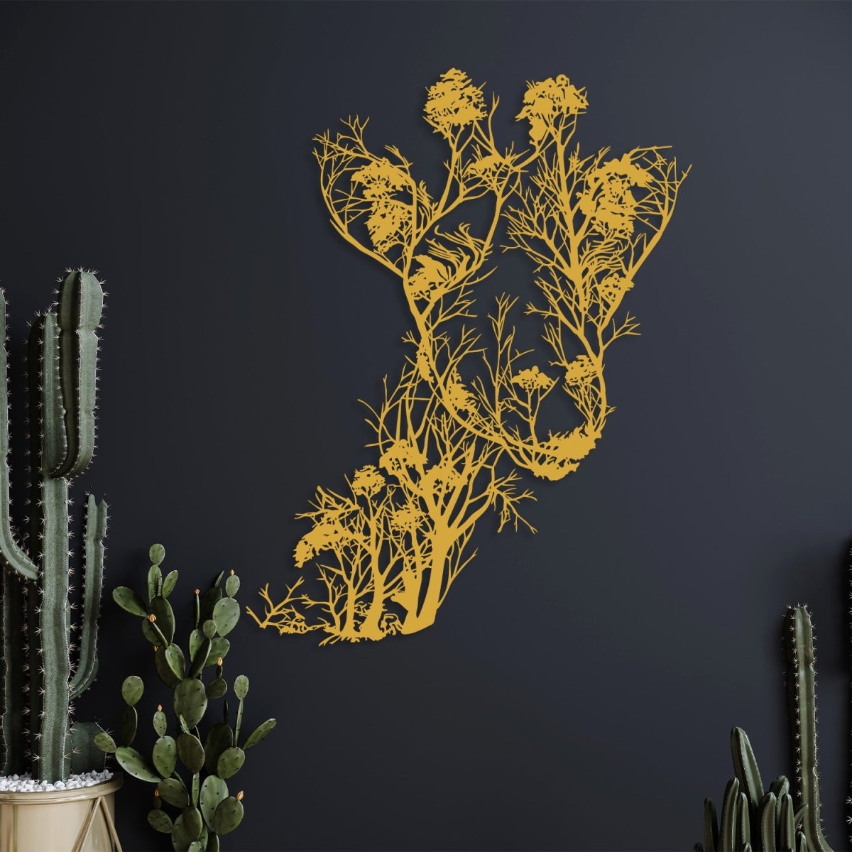Giraffe Metal Wall Art - BrossHome Metal Wall Art