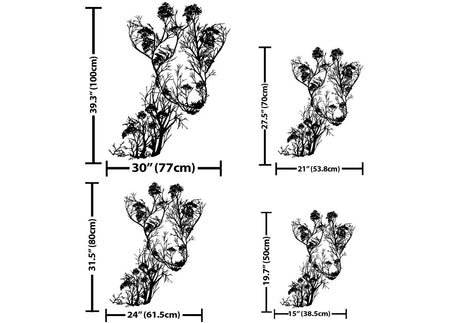 Giraffe Metal Wall Art - BrossHome Metal Wall Art