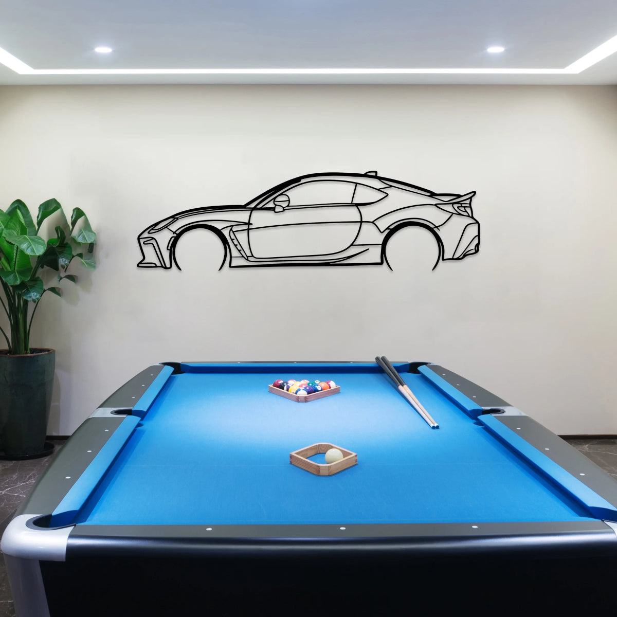 GR86 Car Metal Silhouette Wall Art - BrossHome Metal Wall Art