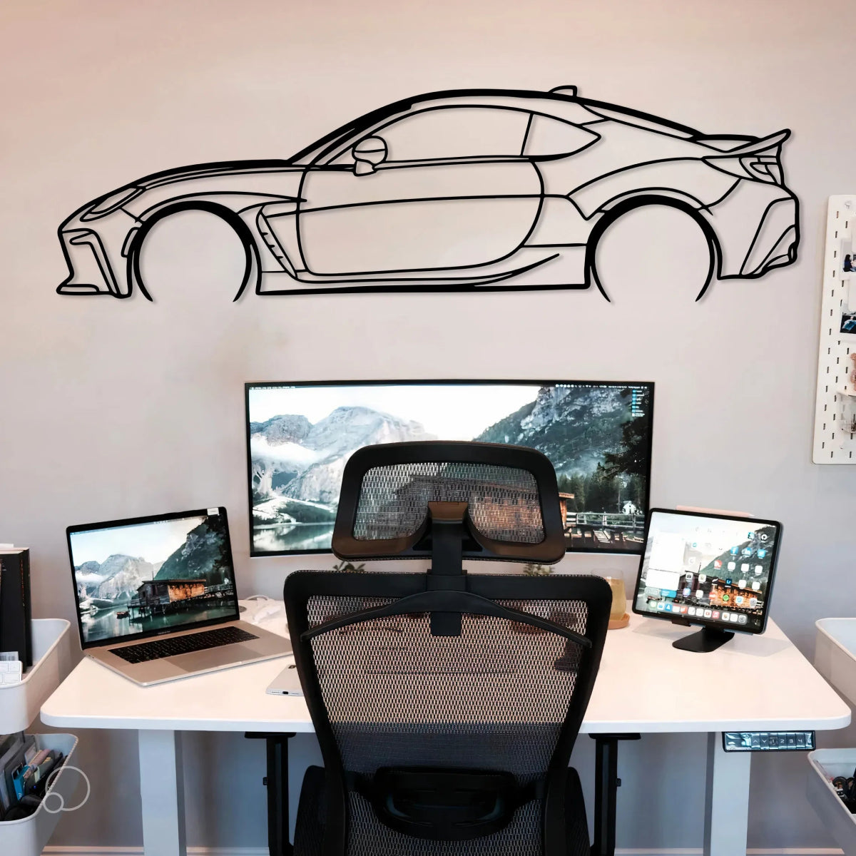 GR86 Car Metal Silhouette Wall Art - BrossHome Metal Wall Art