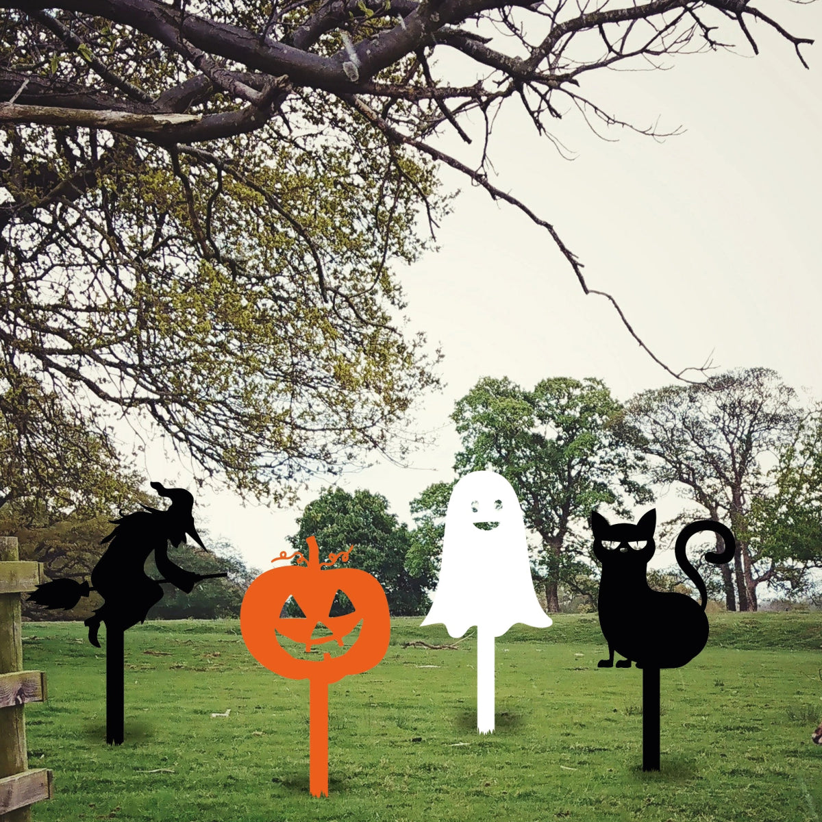 Halloween Garden Stake Set - BrossHome Metal Wall Art