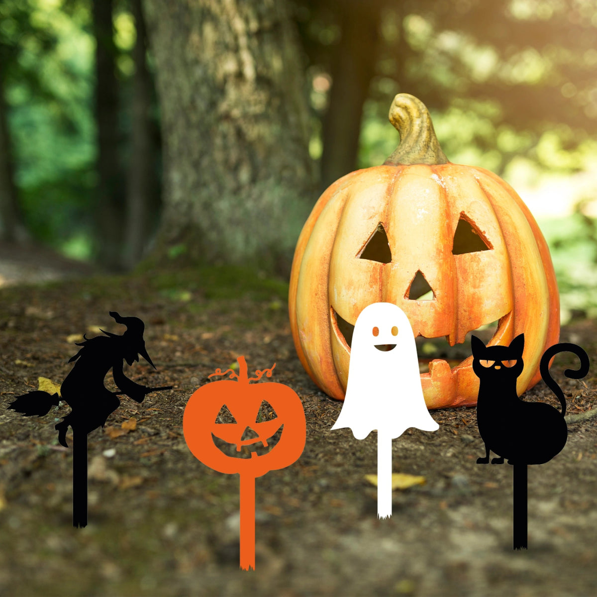 Halloween Garden Stake Set - BrossHome Metal Wall Art