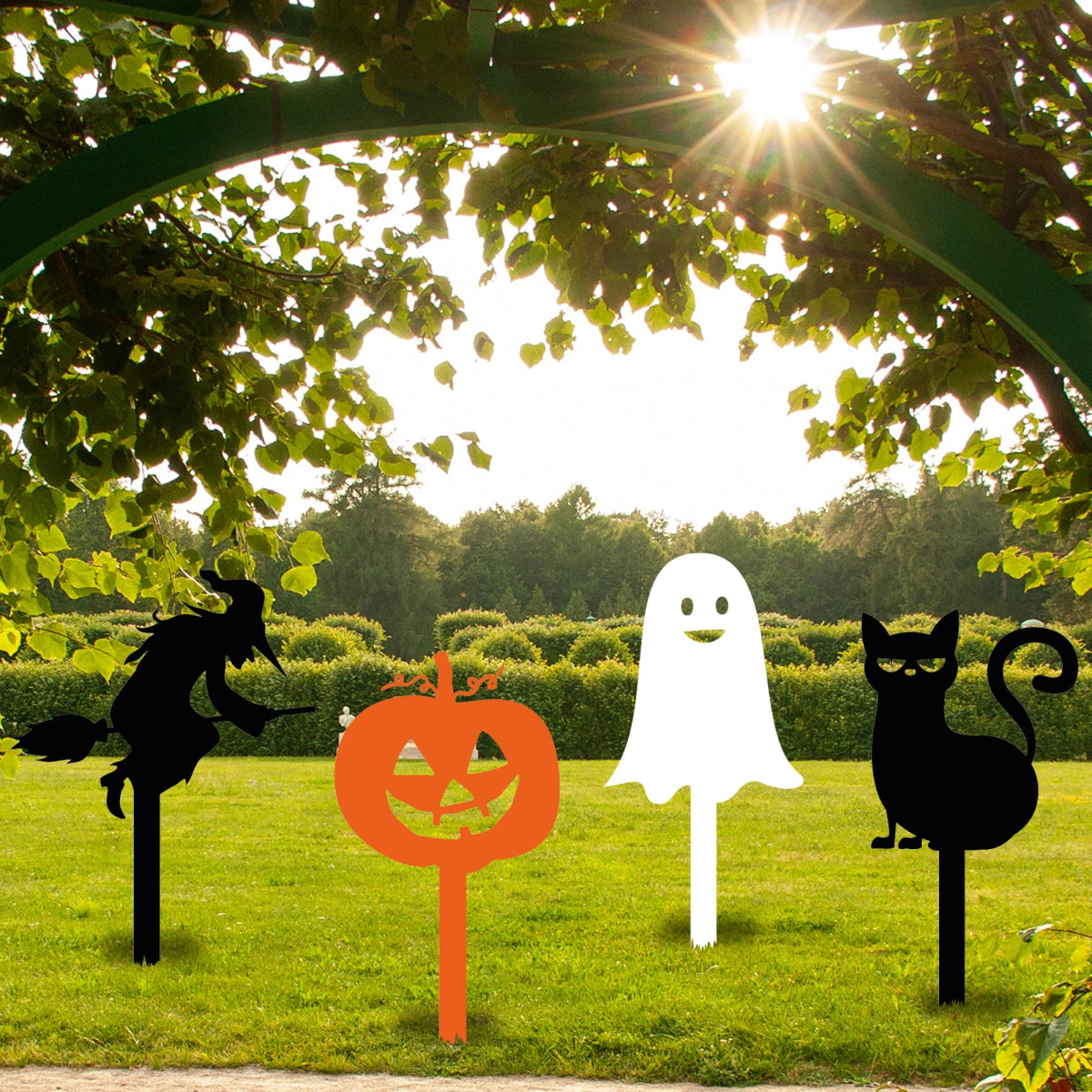 Halloween Garden Stake Set - BrossHome Metal Wall Art