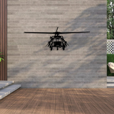 Helicopter Metal Wall Art - BrossHome Metal Wall Art