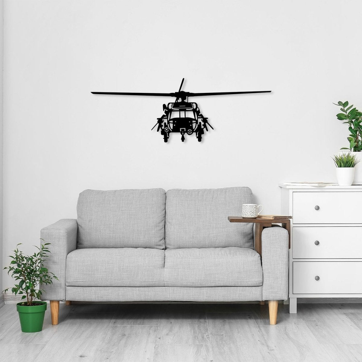Helicopter Metal Wall Art - BrossHome Metal Wall Art