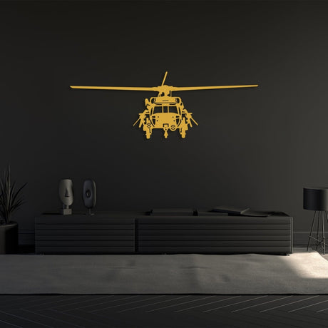 Helicopter Metal Wall Art - BrossHome Metal Wall Art