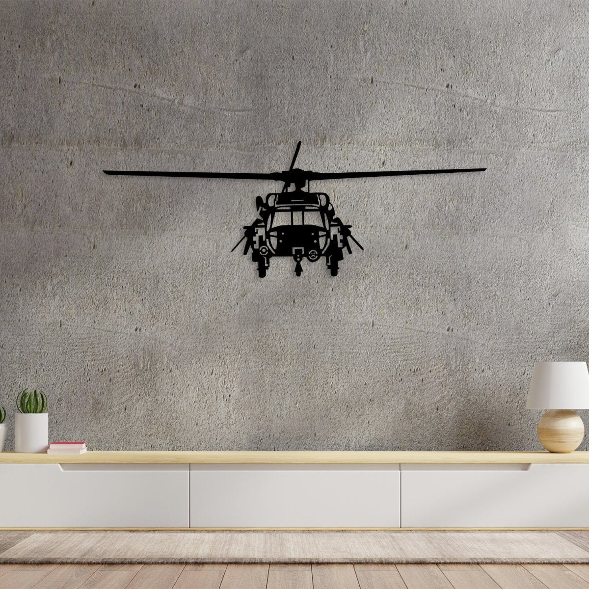Helicopter Metal Wall Art - BrossHome Metal Wall Art