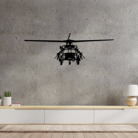 Helicopter Metal Wall Art - BrossHome Metal Wall Art