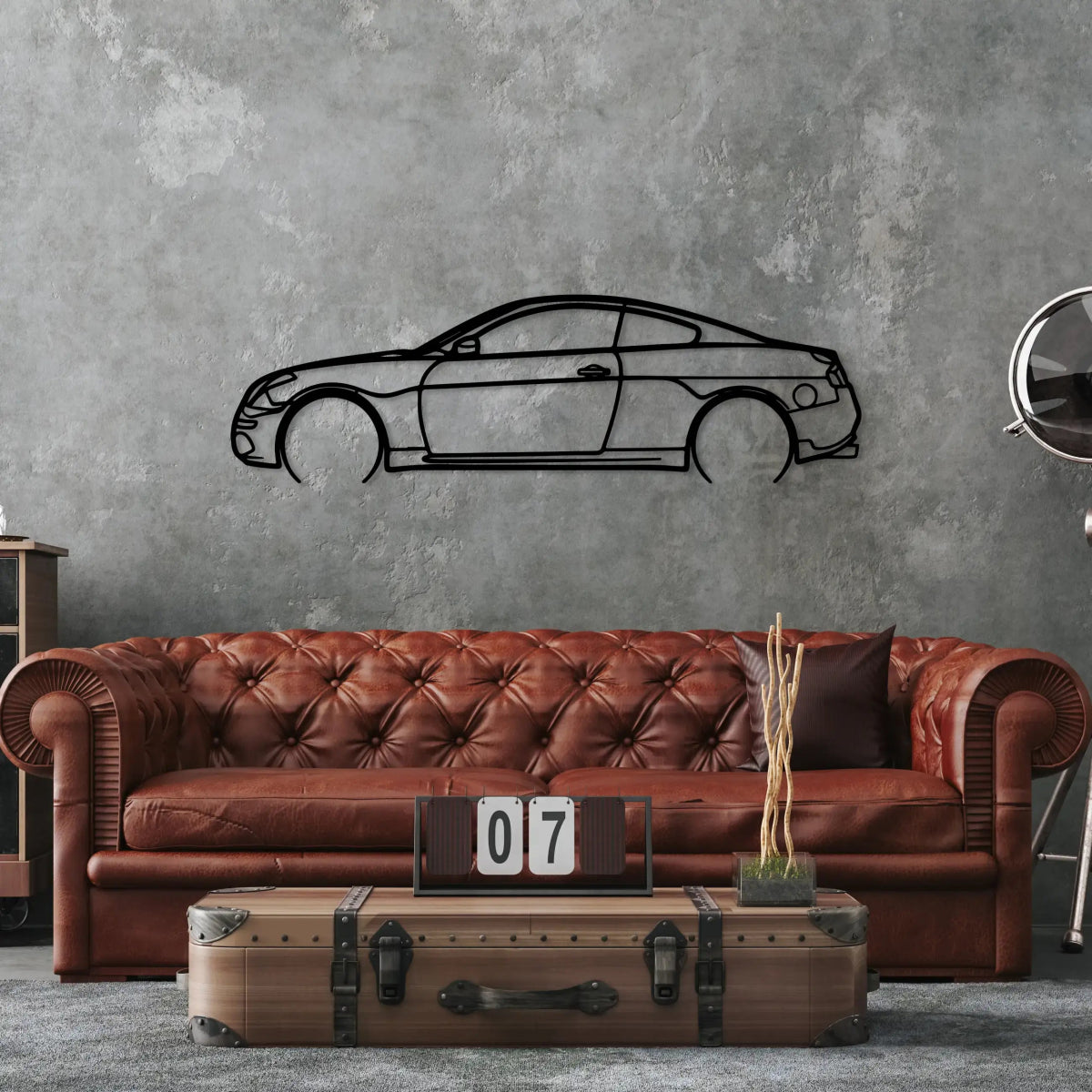 INFINITI G35 Car Metal Silhouette Wall Art - BrossHome Metal Wall Art