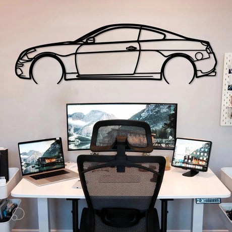 INFINITI G35 Car Metal Silhouette Wall Art - BrossHome Metal Wall Art