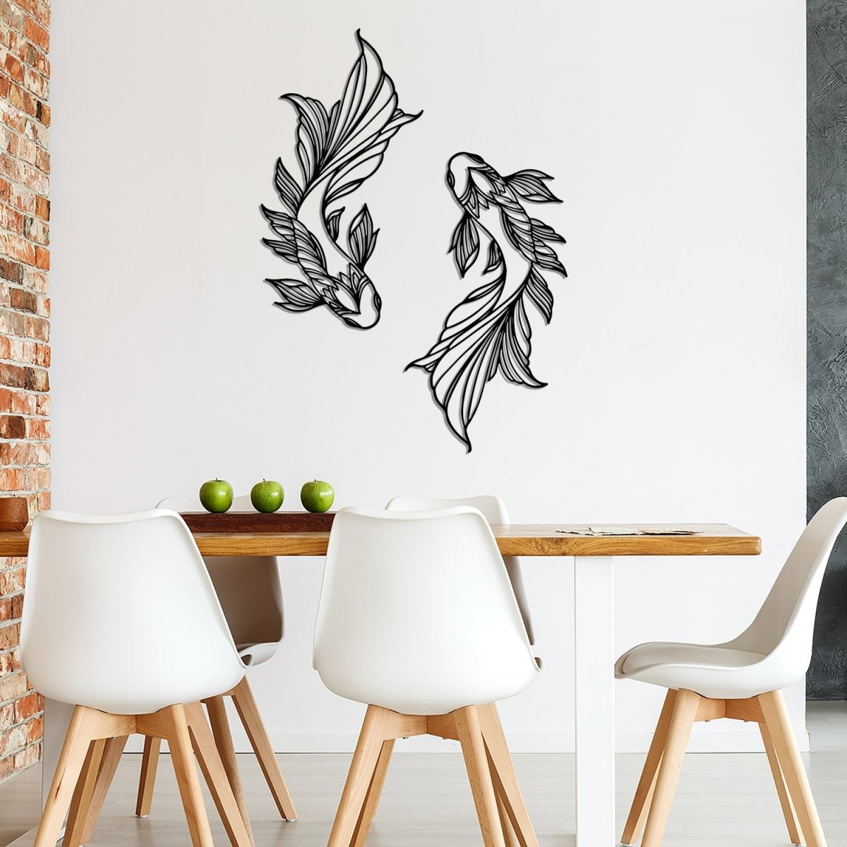 Koi Fish Metal Wall Art - BrossHome Metal Wall Art