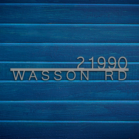 Metal Address Sign for House - BrossHome Metal Wall Art