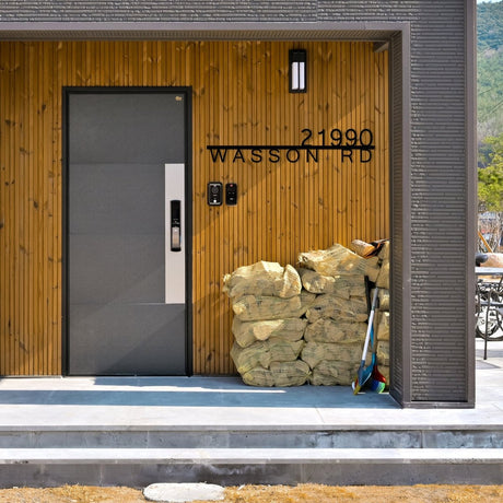 Metal Address Sign for House - BrossHome Metal Wall Art