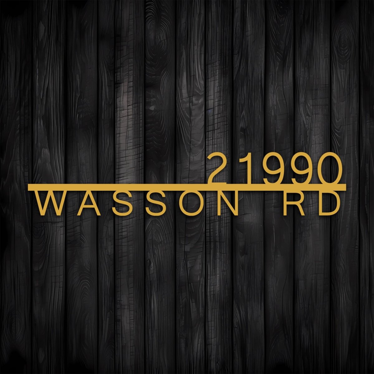 Metal Address Sign for House - BrossHome Metal Wall Art