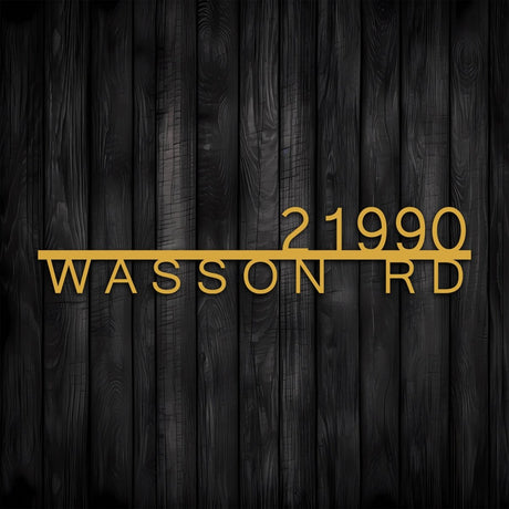 Metal Address Sign for House - BrossHome Metal Wall Art