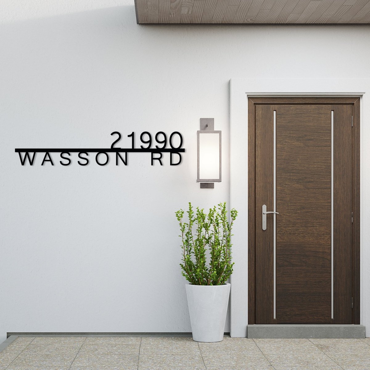 Metal Address Sign for House - BrossHome Metal Wall Art