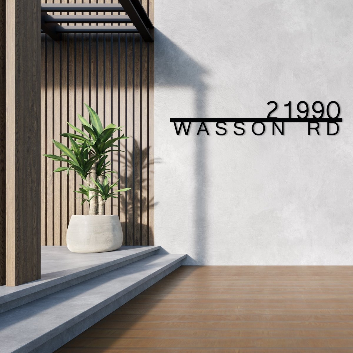 Metal Address Sign for House - BrossHome Metal Wall Art