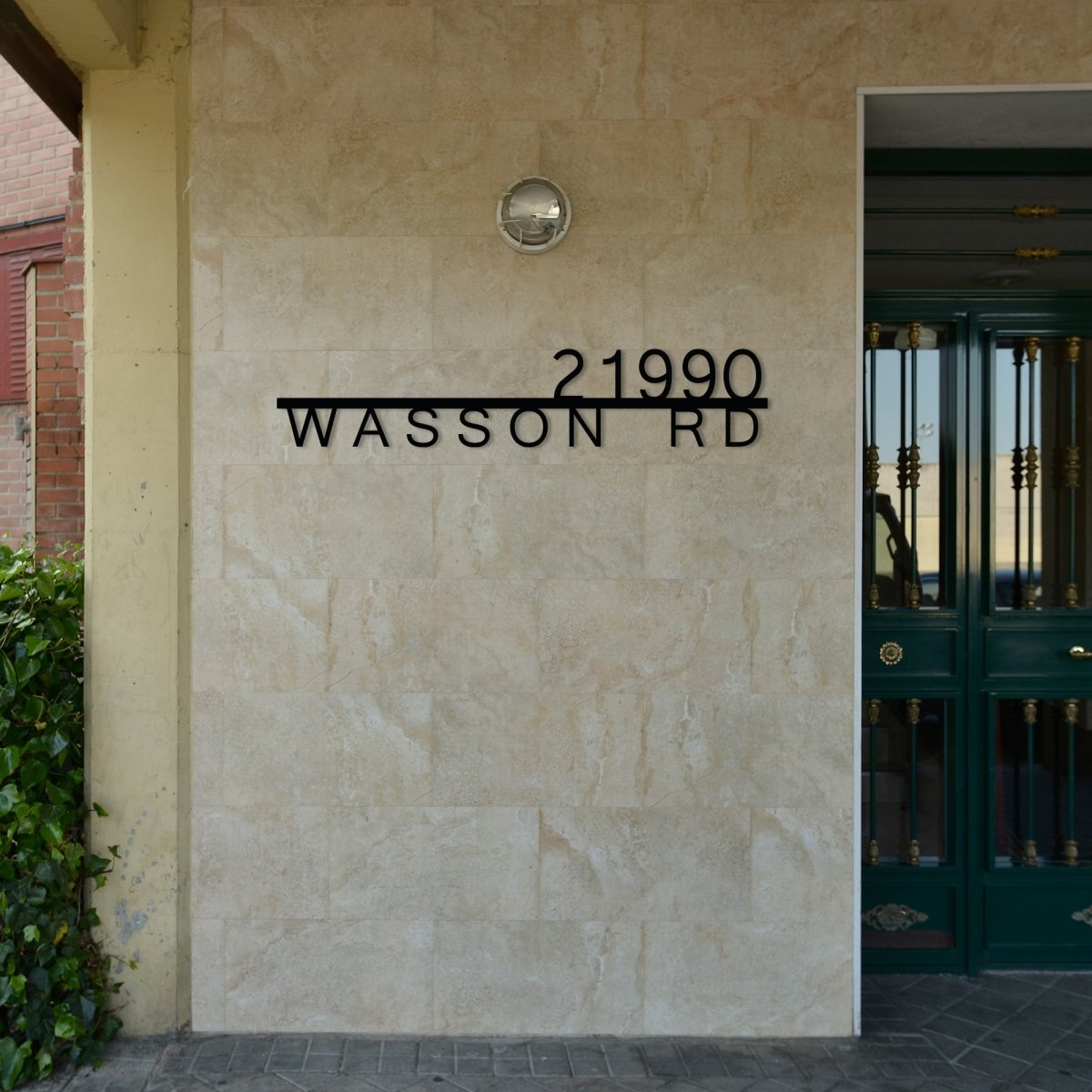 Metal Address Sign for House - BrossHome Metal Wall Art