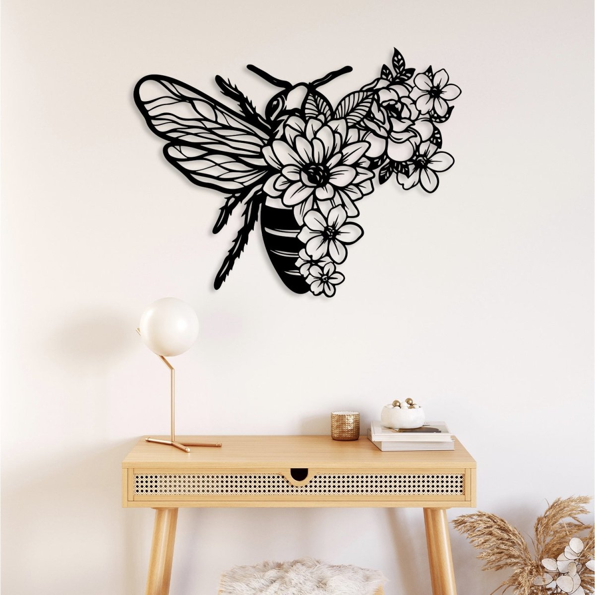 Metal Bee Wall Decor - BrossHome Metal Wall Art
