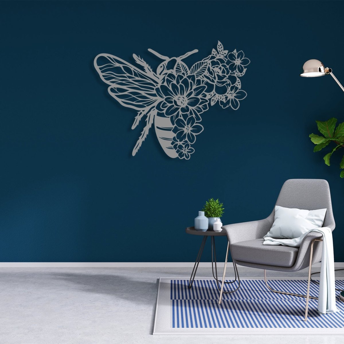 Metal Bee Wall Decor - BrossHome Metal Wall Art