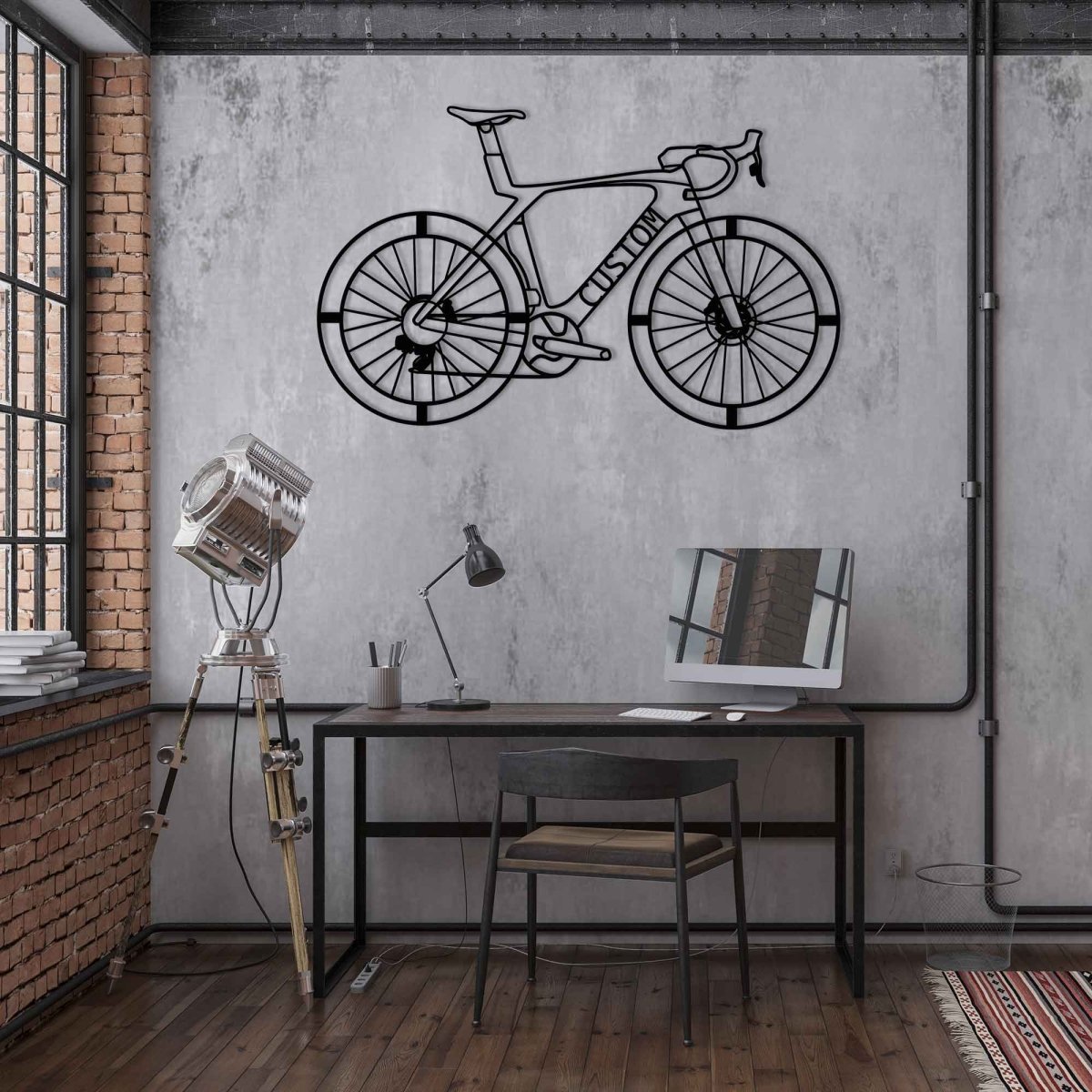 Metal Bicycle Wall Hanging - BrossHome Metal Wall Art