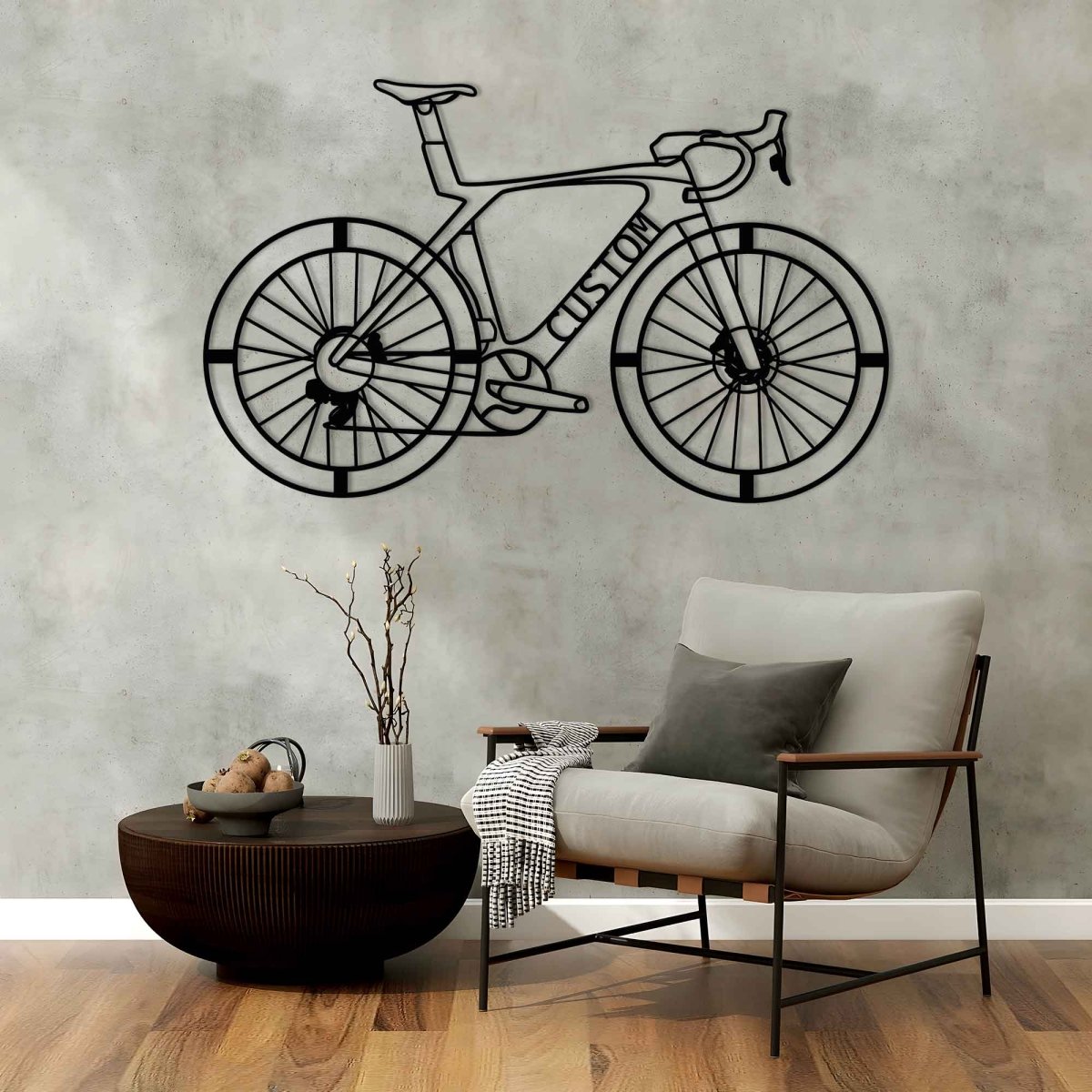 Metal Bicycle Wall Hanging - BrossHome Metal Wall Art