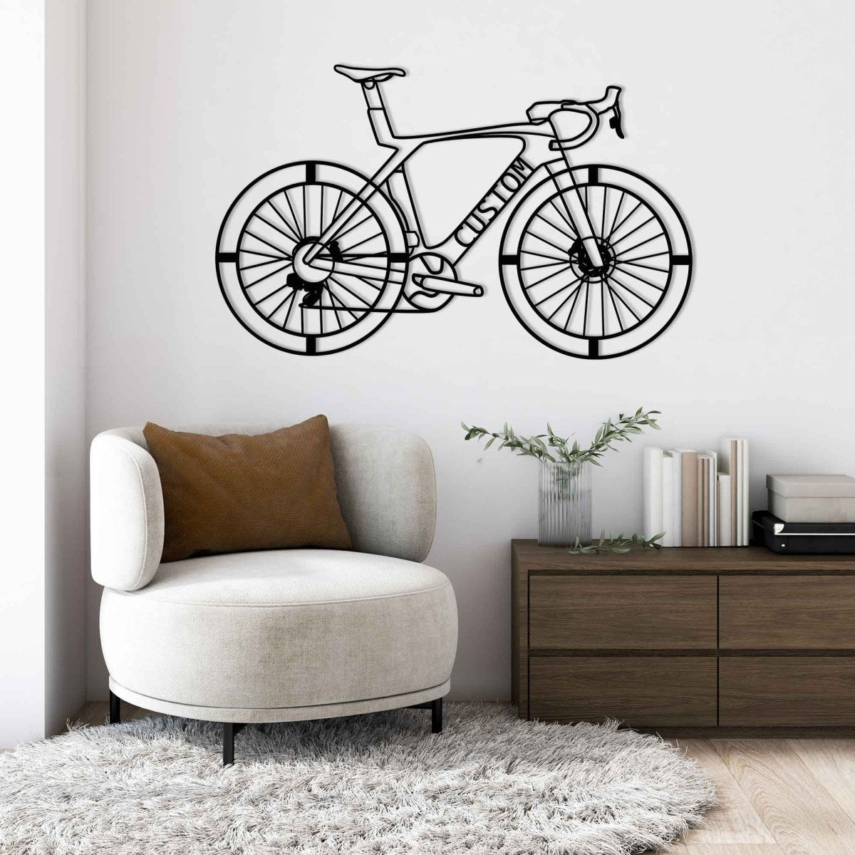 Metal Bicycle Wall Hanging - BrossHome Metal Wall Art