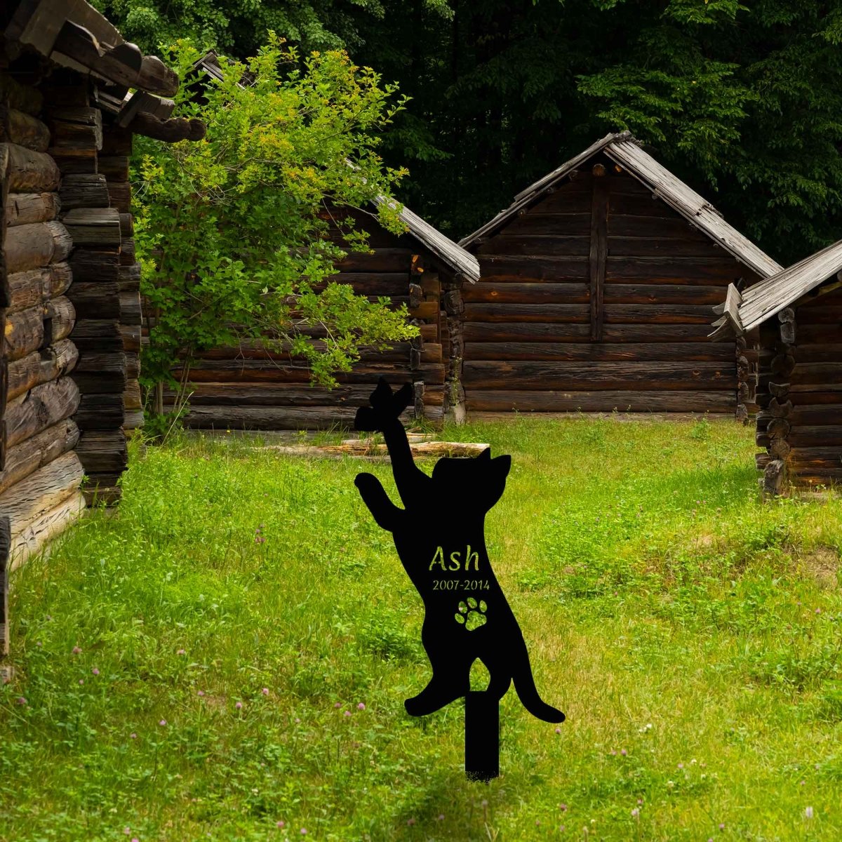 Metal Black Cat Yard Stake - BrossHome Metal Wall Art