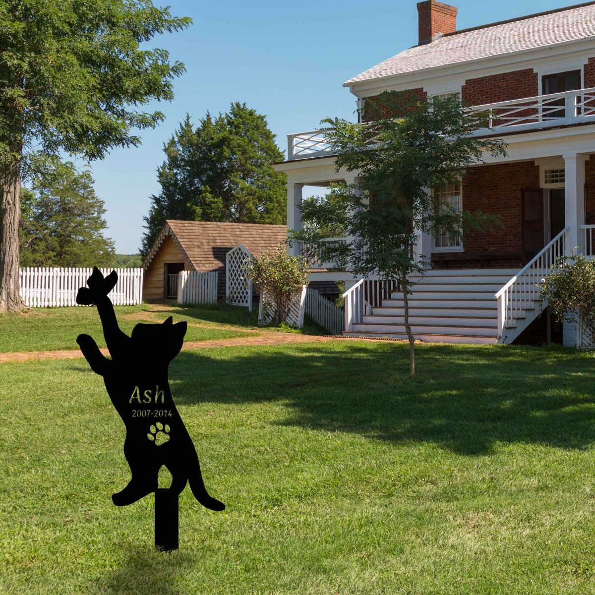 Metal Black Cat Yard Stake - BrossHome Metal Wall Art